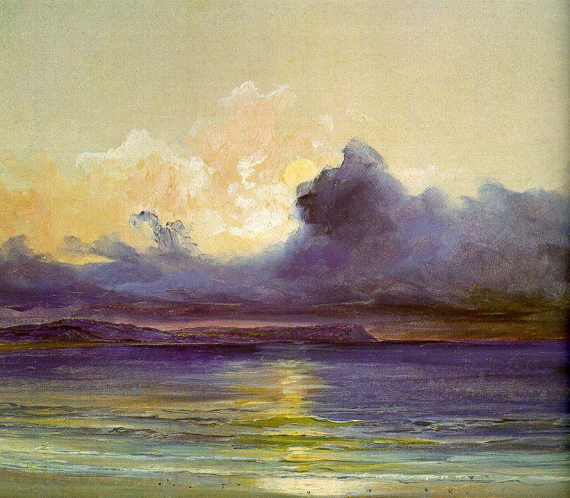 Charles Blechen Sunset at Sea